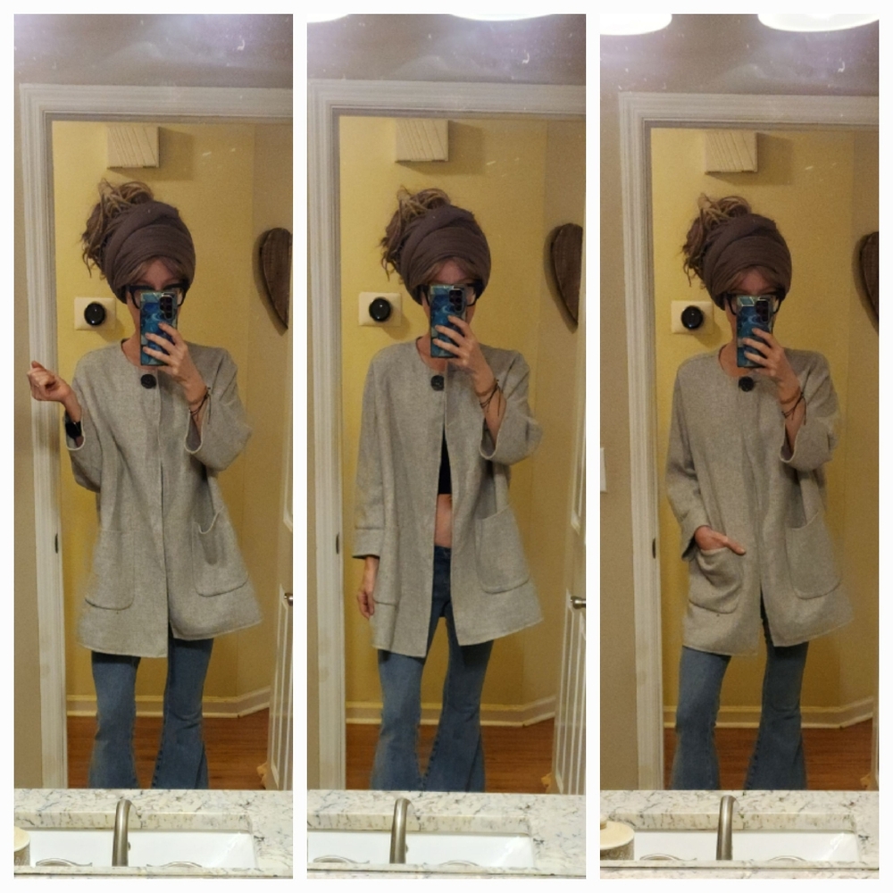 Zara Oversized Wool Blend Coat